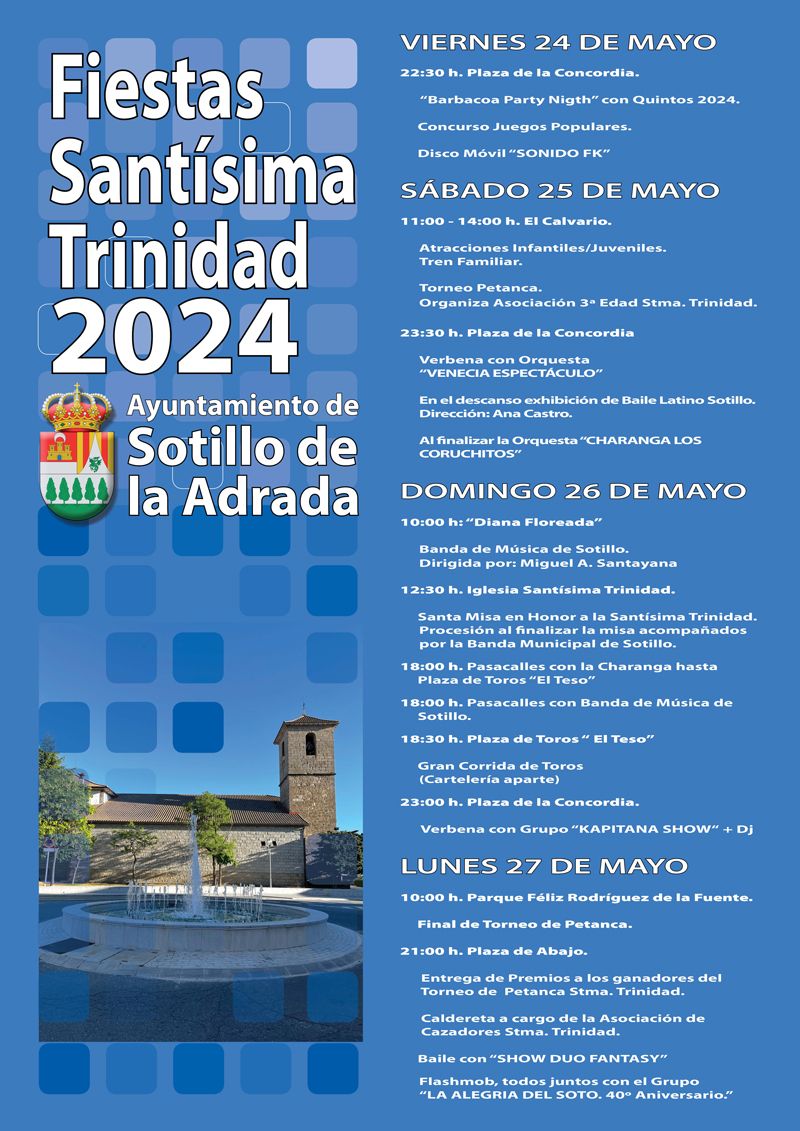 Cartel de las Fiestas Fiestas de la Santísima Trinidad 2024